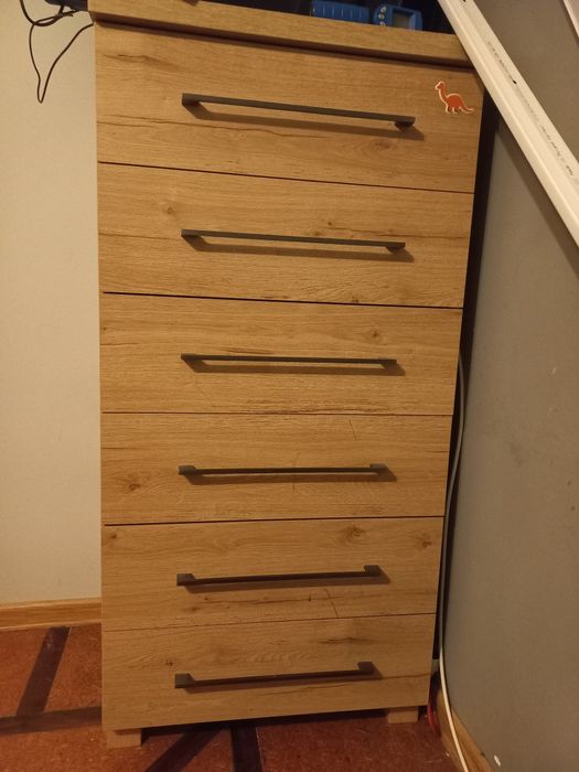 Komoda szafka wysoka 6 szuflad