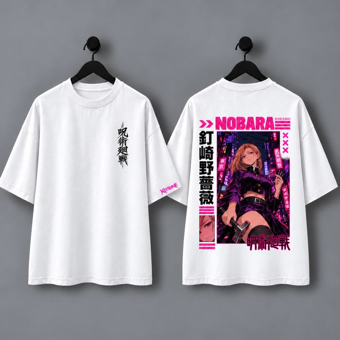 T-shirt oversize Kitsune | Coleção Jujutsu Kaisen