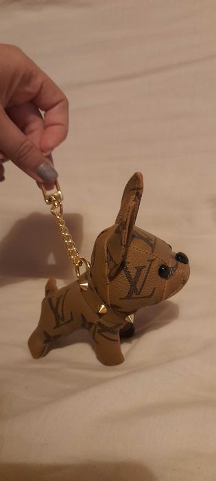 Acessório para mala / Porta chaves bulldog LV