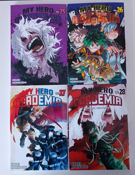 My hero academia, tomy 1-22 (bez 23 tomu) 24-28