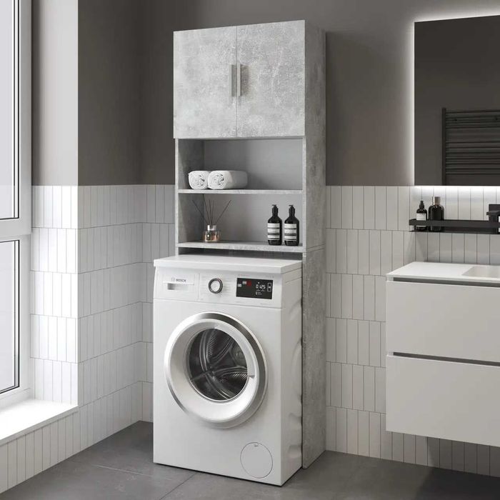 Тумба над стиральной машиной МП-006 с полками 640х1900х250 мм