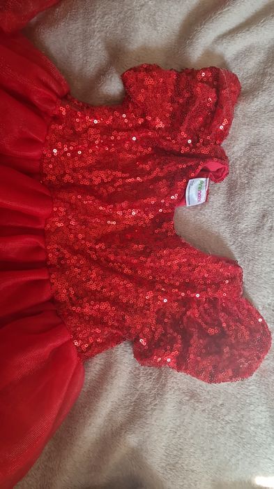 Vestidos vermelhos de festa para bebé – gémeas