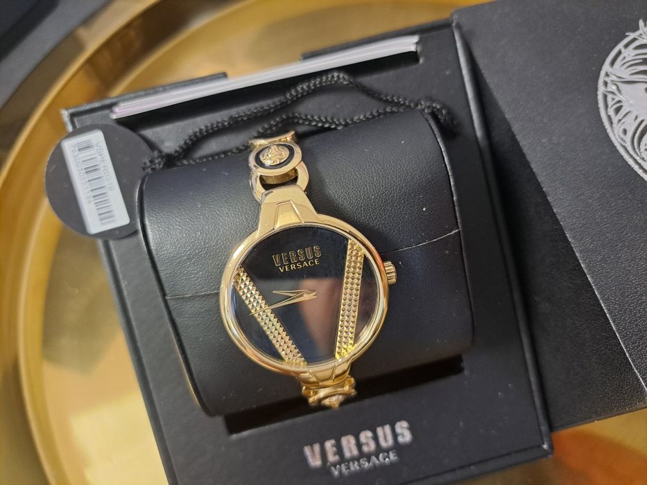 Nowy zegarek versace versus damski bransoleta złoty oryginalny prezent