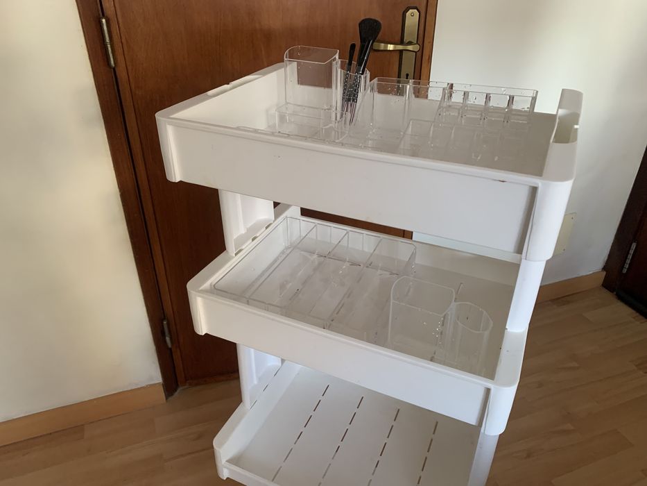 Kit Organizador de maquilhagem com acrílico transparente (5 caixas)