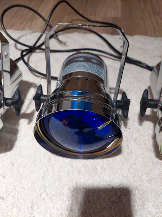 Pinspot z lampą PAR-36 6V/30W 3 szt RGB