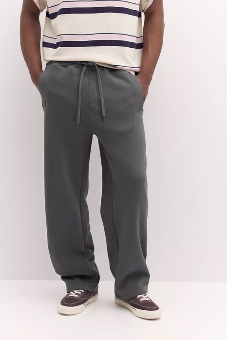 Широкі Штани PULL&BEAR Baggy Fit Чоловічі Чорні Спортивні Брюки Широкие Мужские Штаны Джогери