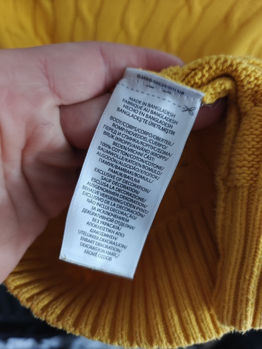 Ralph Lauren sweter warkocz męski logowany  L