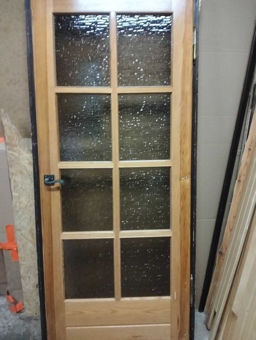 Drzwi wewnętrzne sosnowe z demontażu