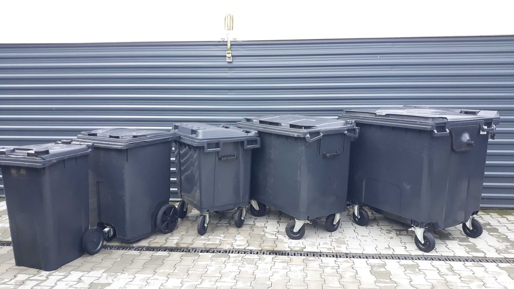 Pojemnik na BIO odpady kosz na śmieci brązowy atest EN 840 DOSTAWA !