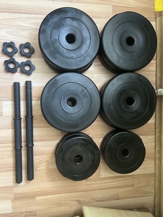 Разборные гантели по 25 кг каждая