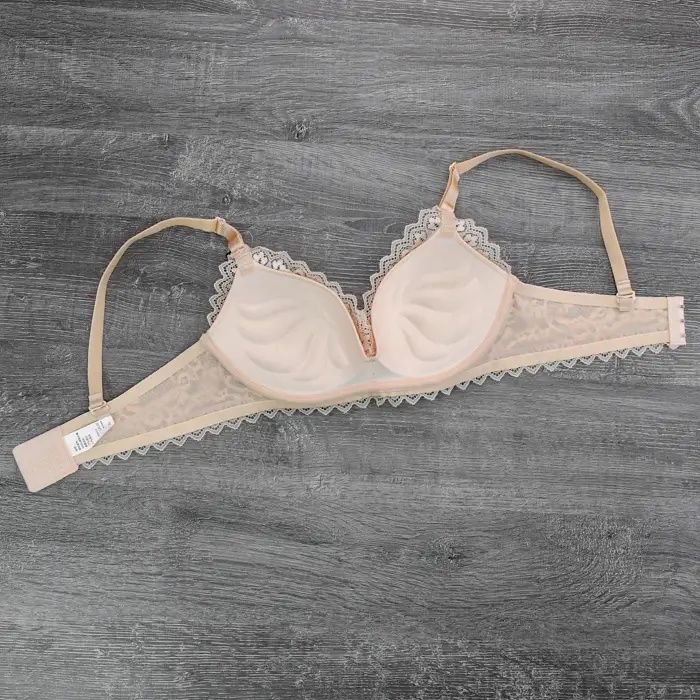 Безшовний мереживний бюстгальтер з пуш-ап, бюст коректор без косточек