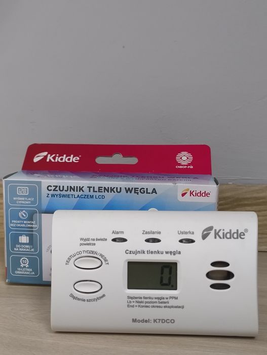 Czujnik tlenku węgla czadu Kidde K7DCO (ważny do 2035 roku)