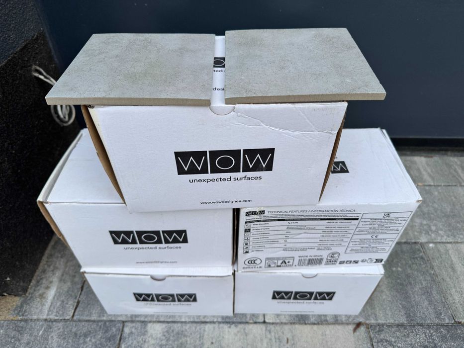 Płytki WOW Pottery Square Grey 15x15 2.4m2, 5 opakowań, NOWE