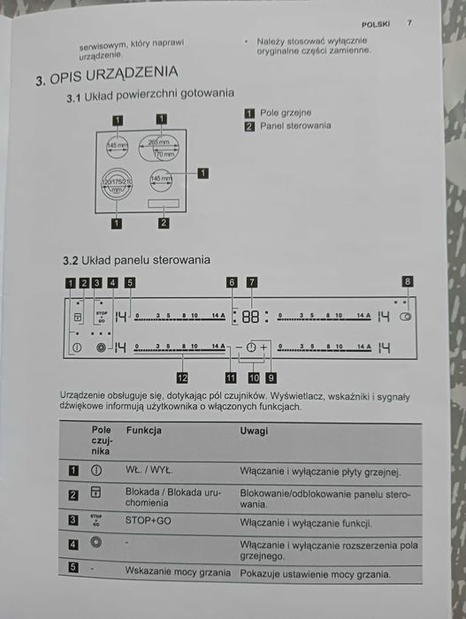 Płyta ceramiczna ELECTROLUX.