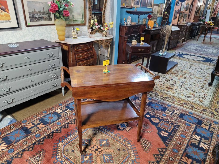 Carrinho de chá em madeira - Bom estado geral