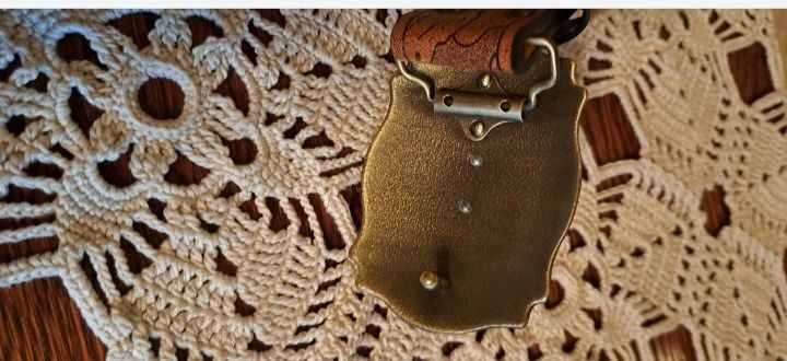 Pasek kowbojski vestern brazowy