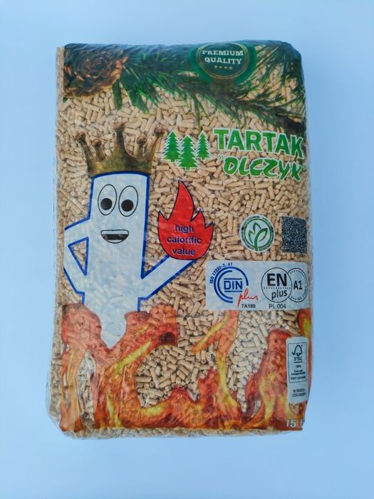 Pellet Tartak Olczyk Premium Quality| Klasa A1 Najwyższa jakość! Pelet