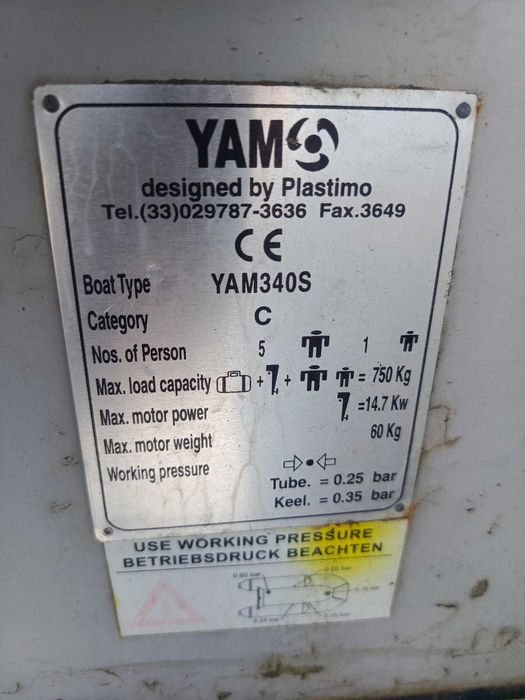 Ponton YAMAHA 340 alu podłoga