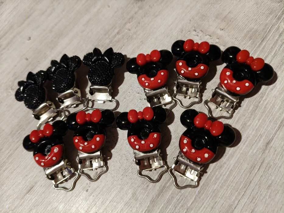 Klipsy do zawieszek dla dzieci Myszka Minnie
