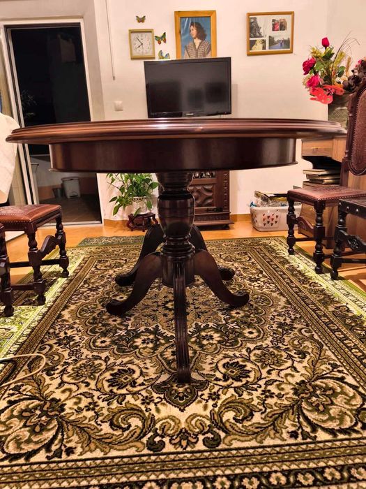 Sala de Jantar Completa em Madeira Maciça – Oportunidade!