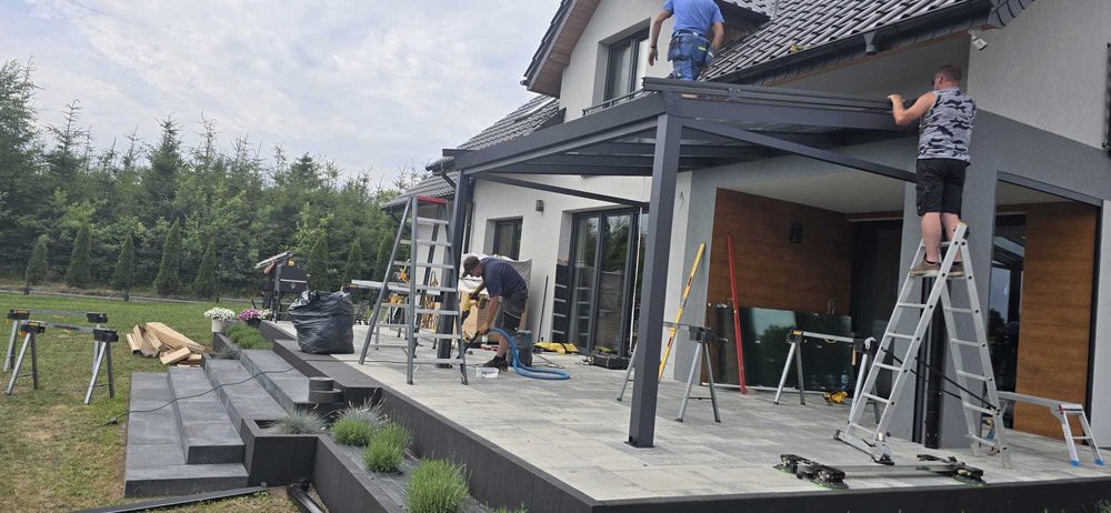 Zabudowa tarasu , ogród zimowy , pergola, , zadaszenie , ogród szklany