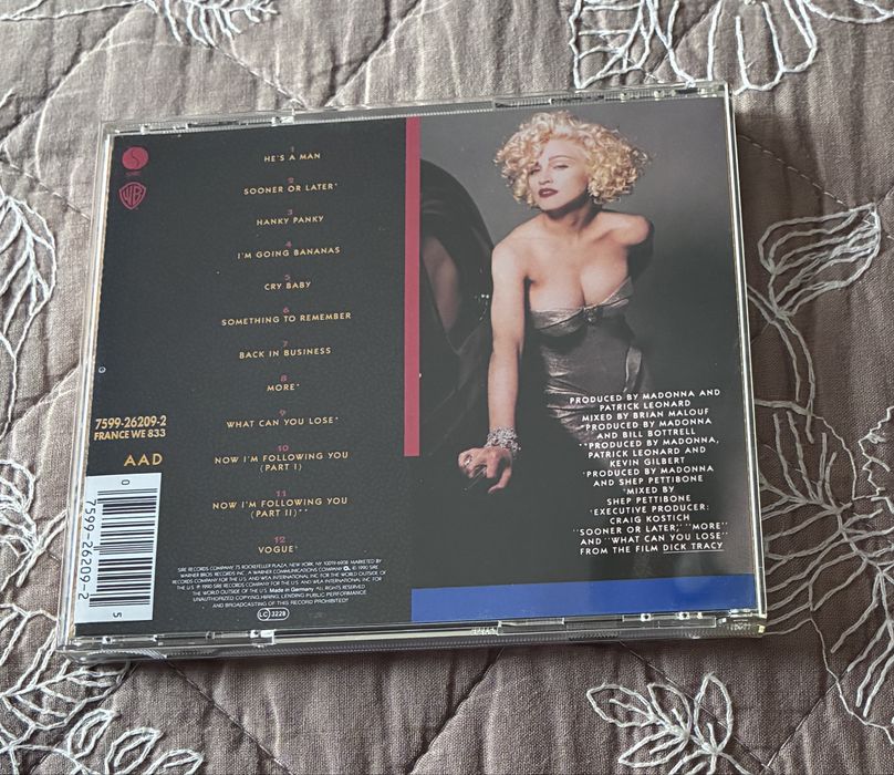 CD Madonna BSO Dick Tracy 1990