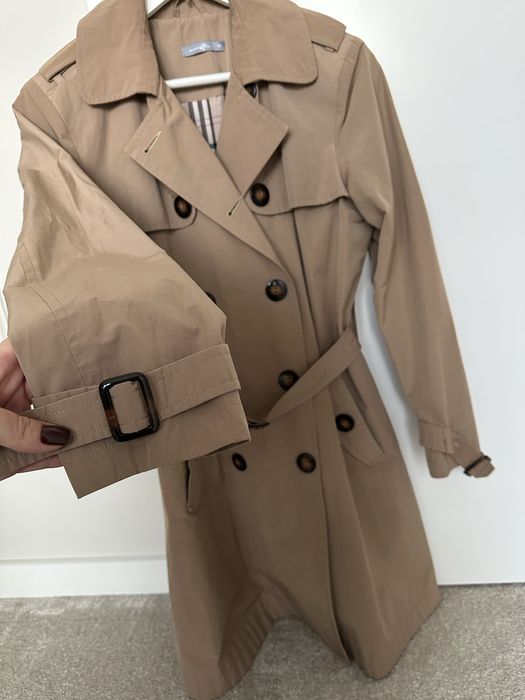 Klasyczny beżowy Trencz Lauren MANIFIQ rozm. M