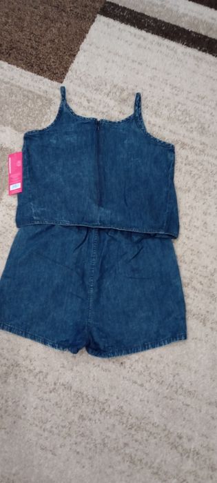 Kombinezon dziewczęcy letni jeans rozm 152