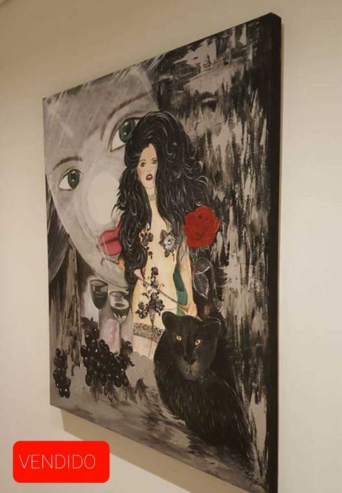 Quadros pintados á mão