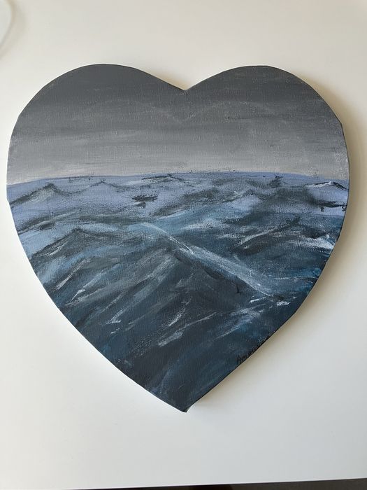 Obraz ręcznie malowany - „fala”