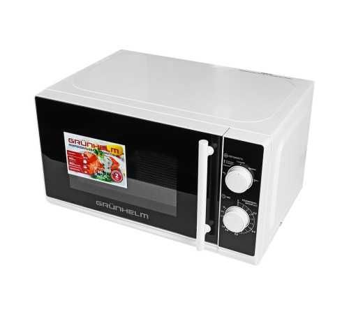 Мікрохвильова піч - 20MX730-W (біла) 20л, 700 Вт, мех. (GRUNHELM)
