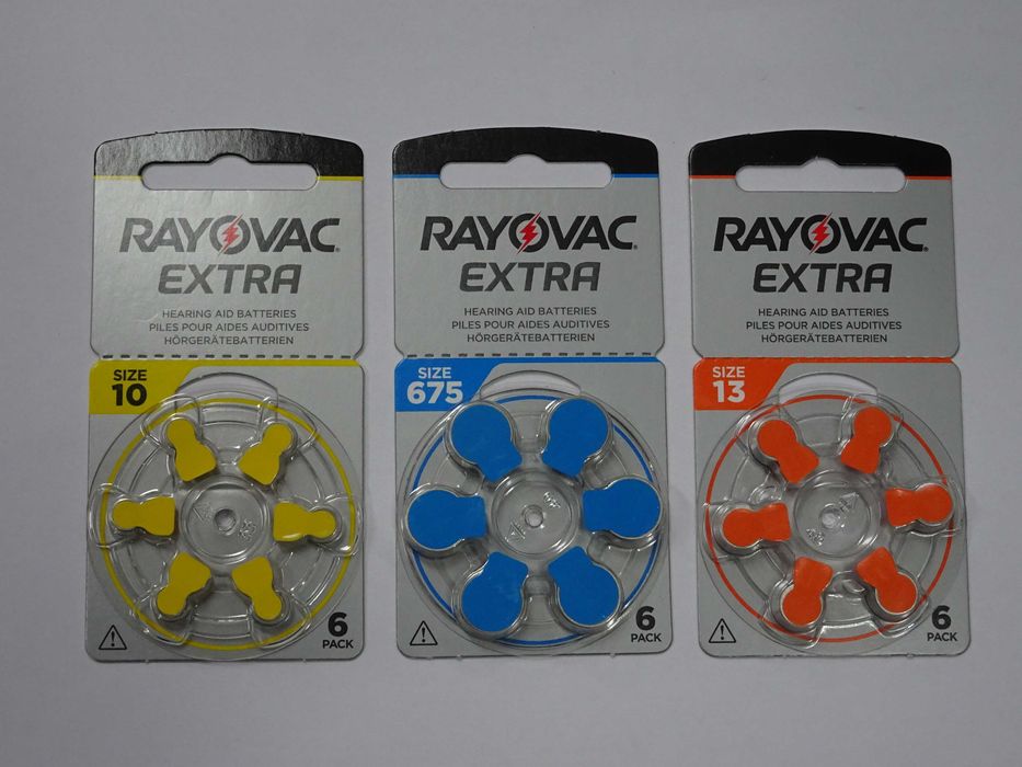 Bateria Baterie Słuchowe RAYOVAC EXTRA- PR10, PR13, PR675 - Op.6 sztuk