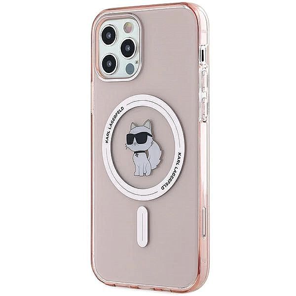 Etui Karl Lagerfeld Iml Choupette MagSafe na iPhone 12/12 Pro - różowe