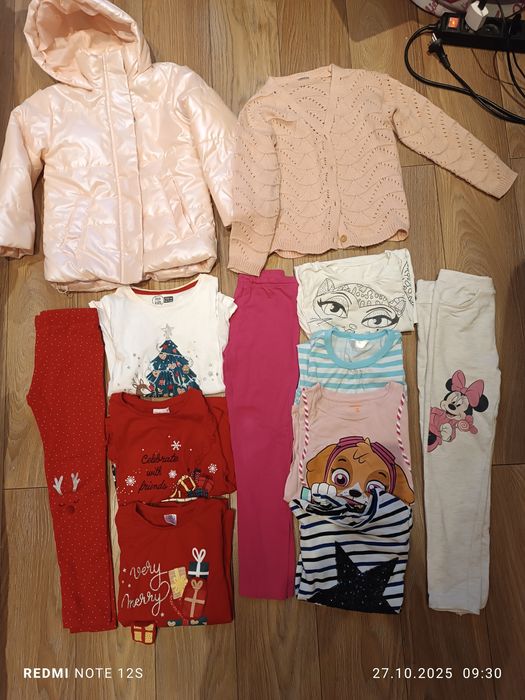 Mega Paka ubranek dziewczynka 122/128