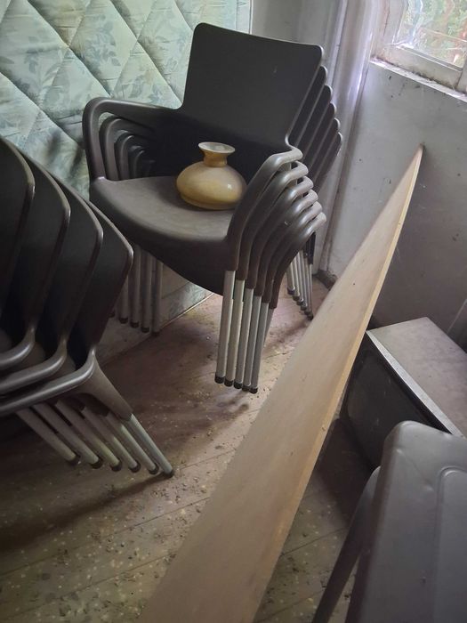 Mesa e cadeiras de esplanada