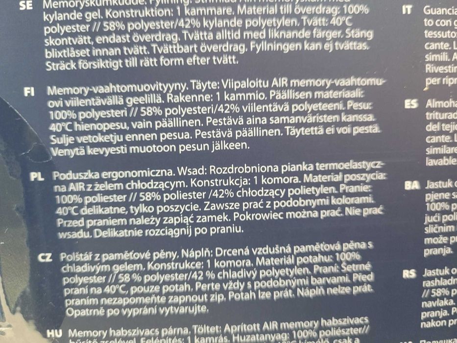 Nowa Poduszka termoelastyczna WELLPUR SOGNDAL GOLD 42×65 cm Warszawa