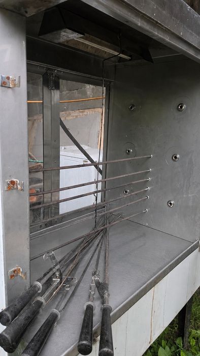 Grill rożen do kurczaków – używany, na siłę