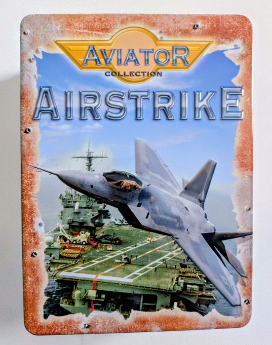 Kolekcja DVD Samoloty Świata / Psy Wojny + Metalowe Pudełko AVIATOR AIRSTRIKE (Unikat)
