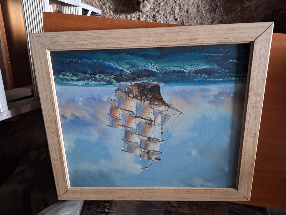 Quadro pintado a mao