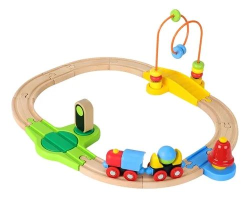 Pack Pistas de Comboio em Madeira – Dinossauros + Mi Primer Tren (Play