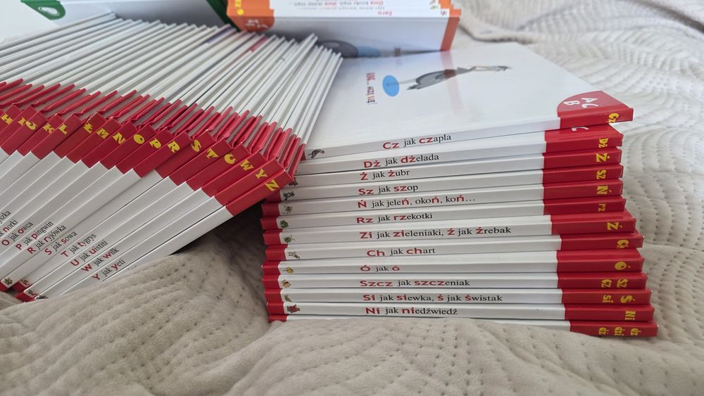 ABC uczę się kolekcja książek Literki, Cyferki i inne
