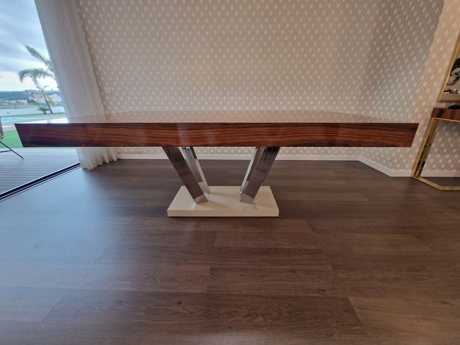 Mesa de madeira 2m extensivel 3m