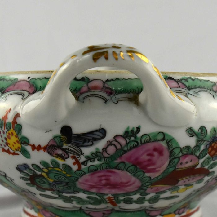 Terrina porcelana da China, decoração Mandarim, circa 1960