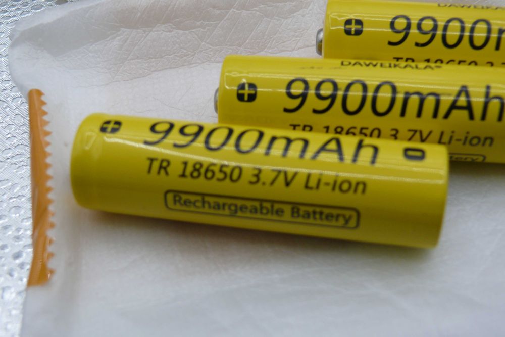 Baterias recarregáveis de íon-lítio 18650