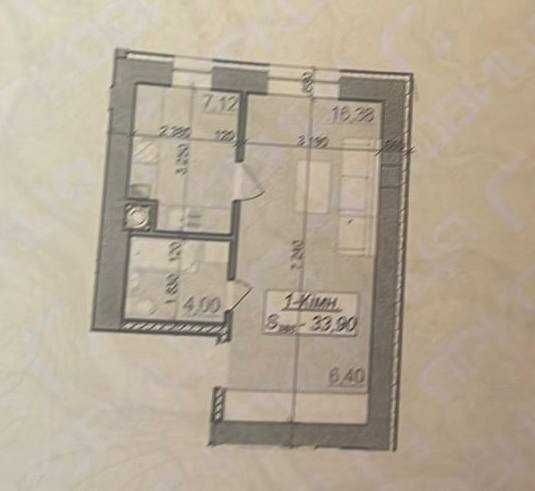 Затишна 1-кімнатна квартира — ЖК Каскад-Ярко