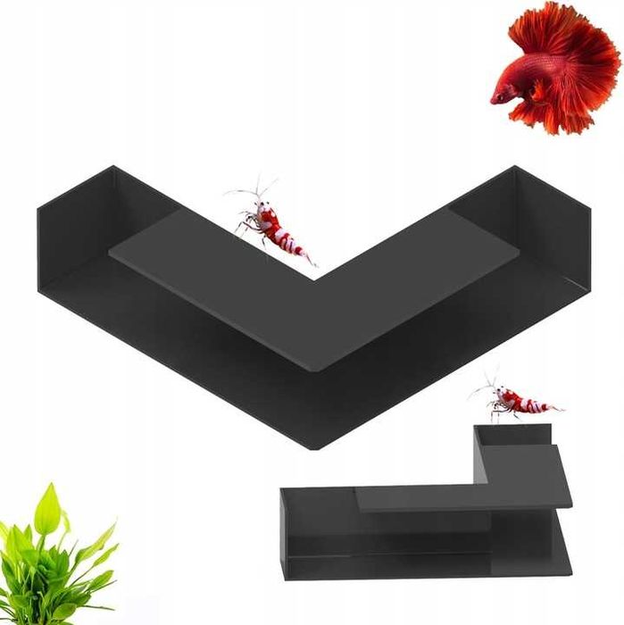 Kryjówka do podłoża -Narożna Rozm L Ozdoba do akwarium Tunel Dekoracja