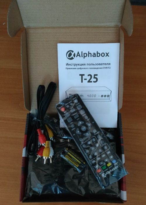 Приставка T2 + IPTV + интернет кино Alphabox T25 новые, гарант 850 руб
