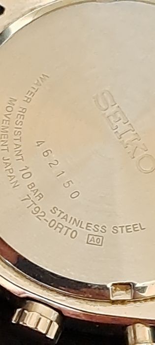 Relógio Seiko cronógrafo.