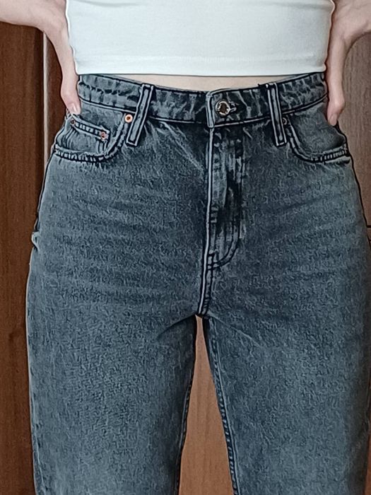 Продаю женские серые джинсы, Zara, 36 евр