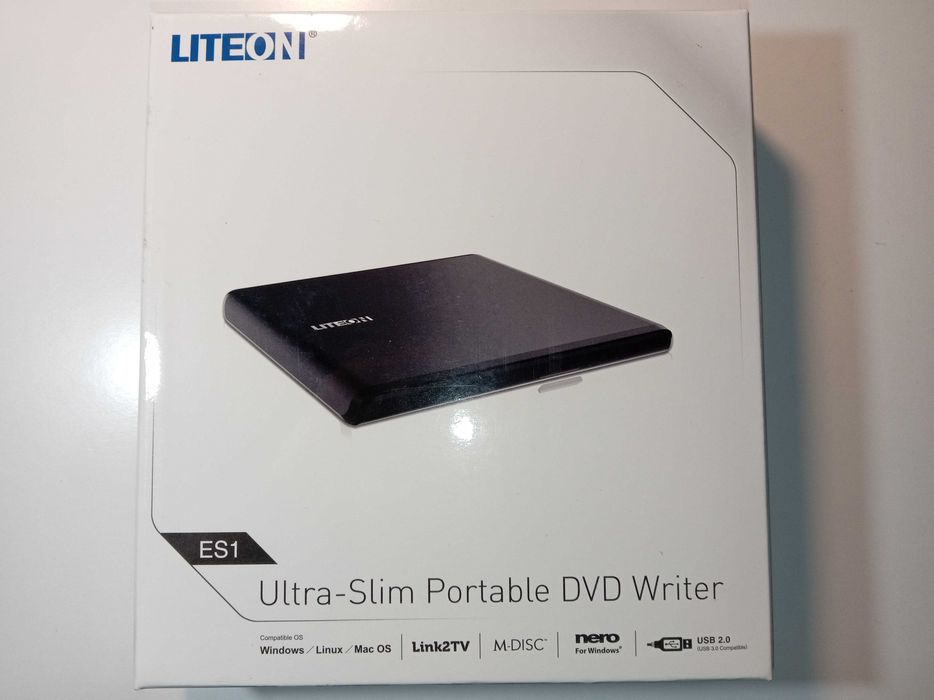 Nagrywarka DVD zewnętrzna LITE-ON ES1 USB Ultra-slim nowa